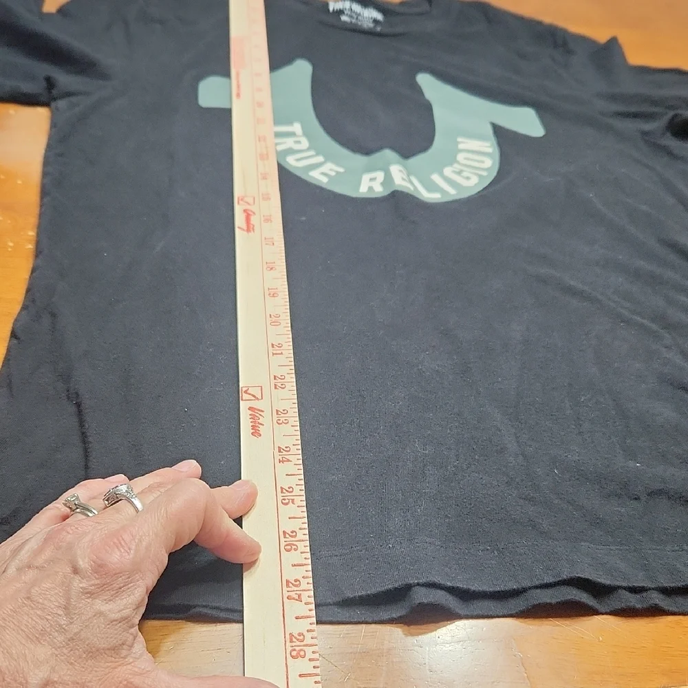 True Religion Black Short Sleeve Tee